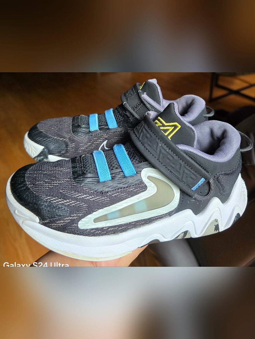 Sz 1.5Y Little Kids NIKE GIANIS INMORTALITY 2 PS 'Black University Blue' Bungee